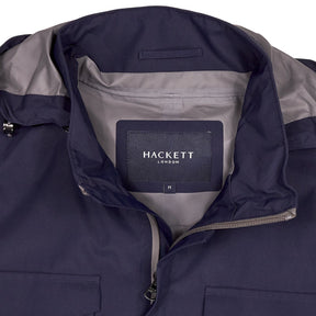 Hackett Navy Hooded Jacket