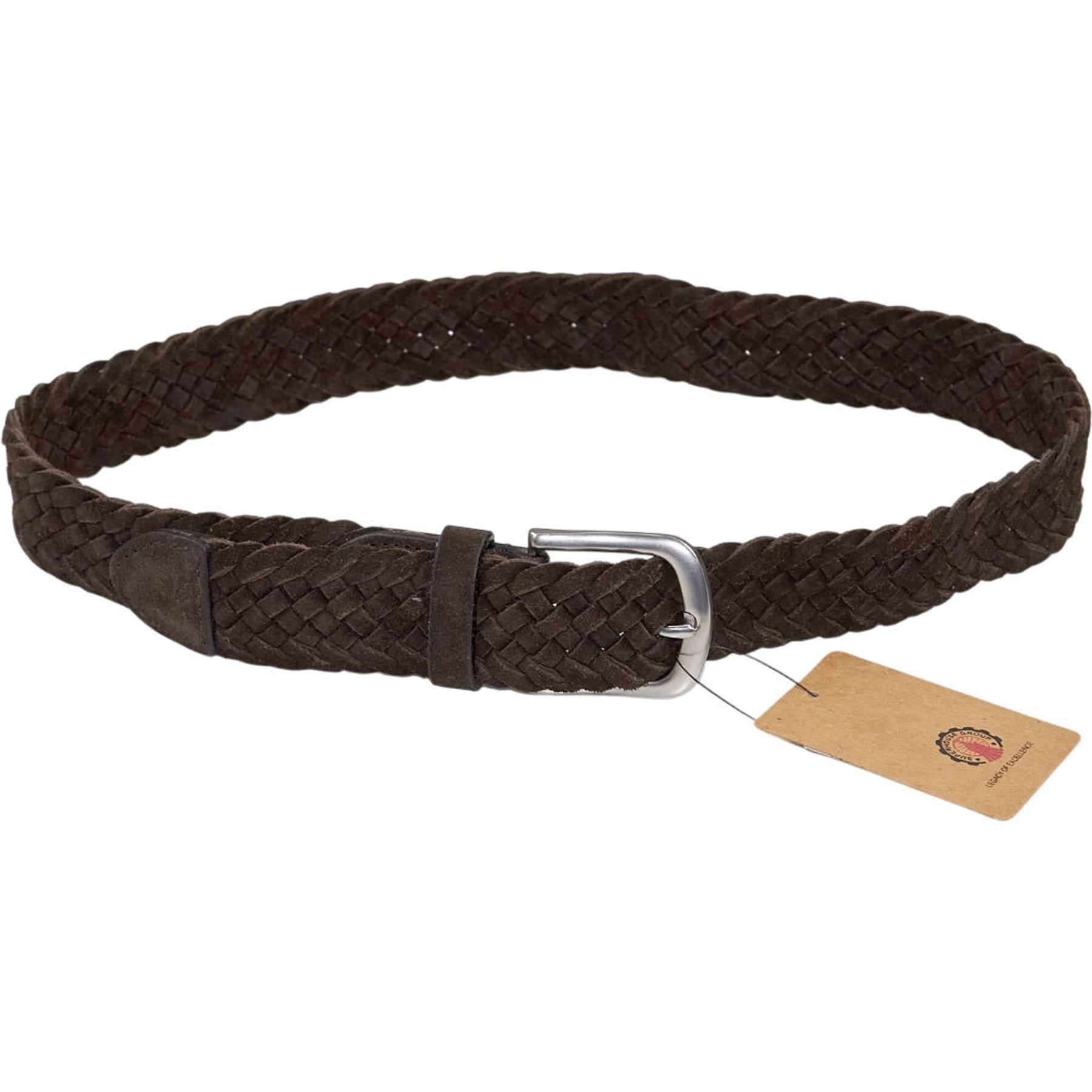 Superhouse Brown Braided Leather Belt