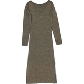 N. Peal Gold Sparkle Knit Dress