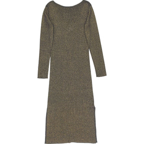 N. Peal Gold Sparkle Knit Dress