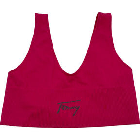 Tommy Hilfiger Pink Unlined Triangle Bra Top