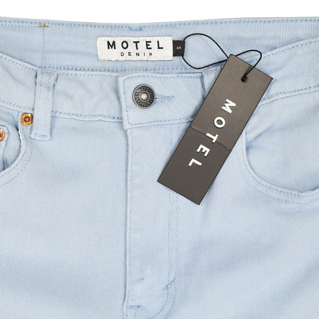 MOTEL Sky Blue Bootleg Jeans