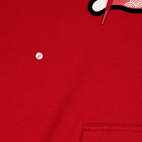 Icecream Red Kirigami Flock Hoodie