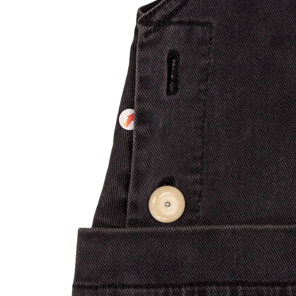 Toast Black Cotton Pinafore Dress