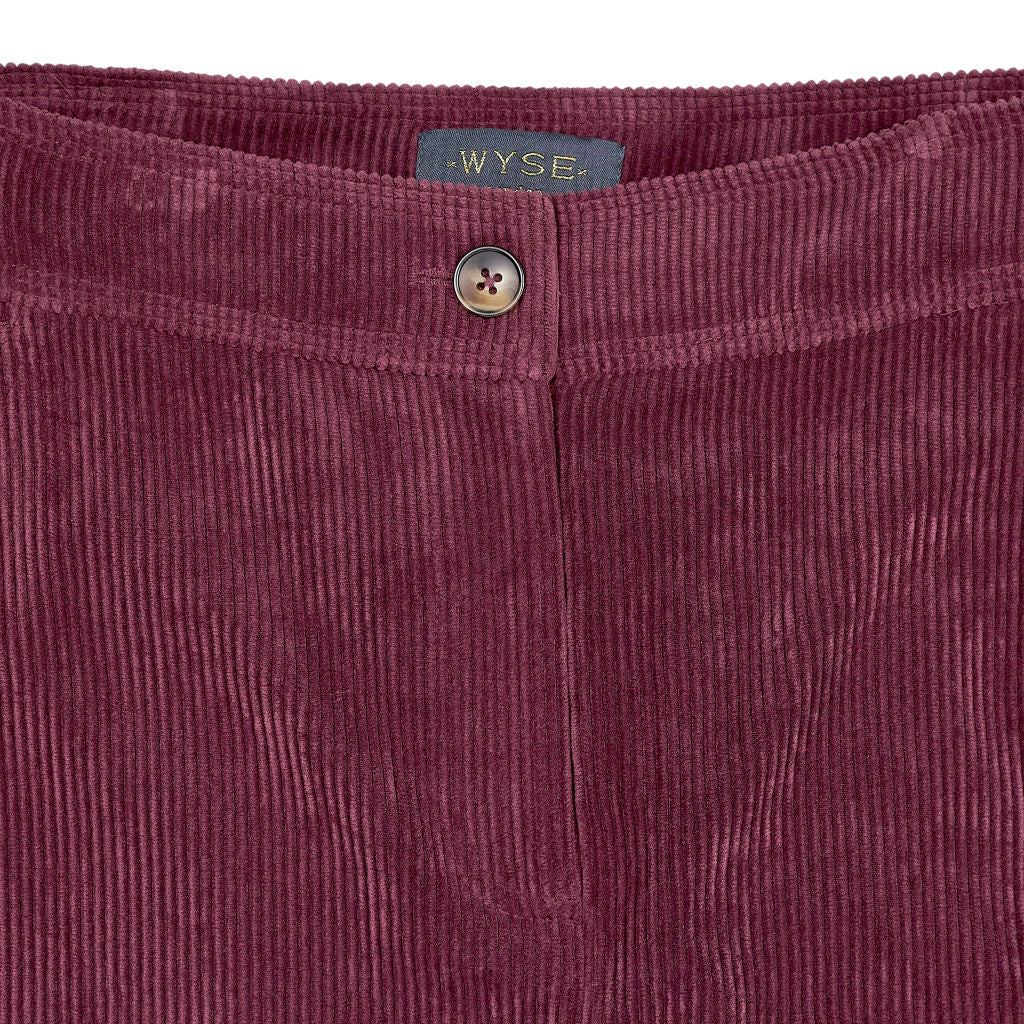 WYSE Burgundy Corduroy Skirt