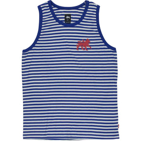 Stussy Blue White Striped Tank Top