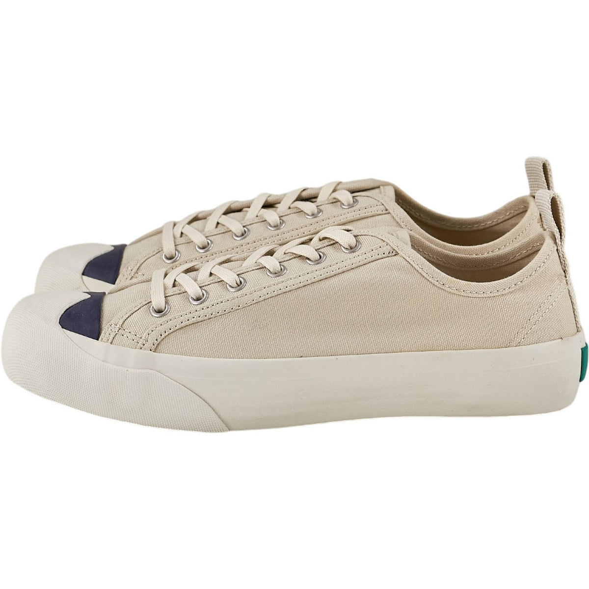 YMC Cream Canvas Trainers