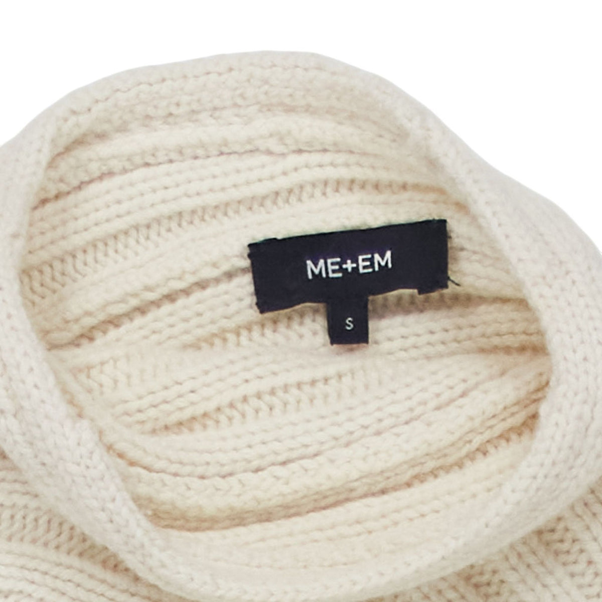 ME+EM Cream Wool Cashmere Jumper