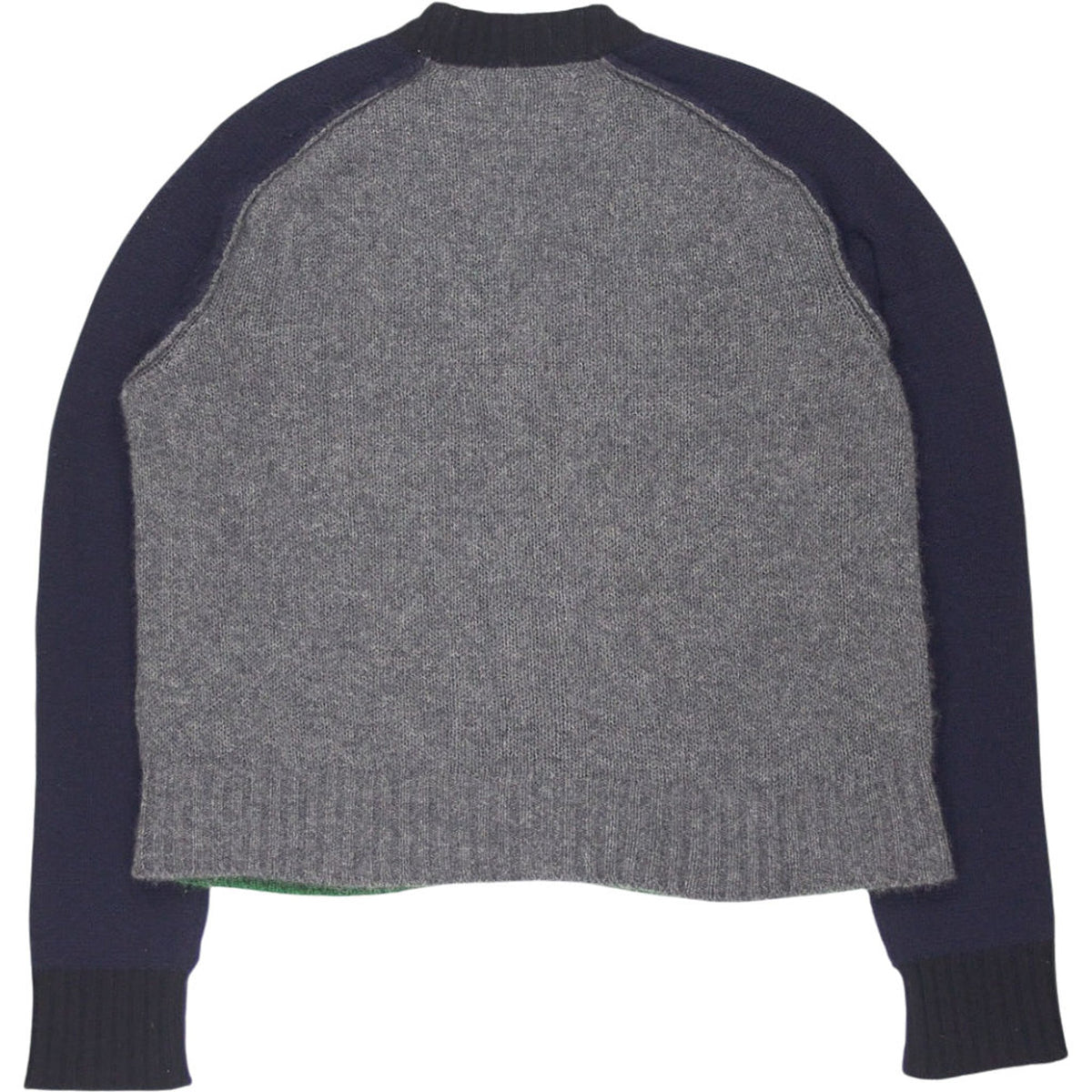 Marni Green Navy Cashmere Cardigan