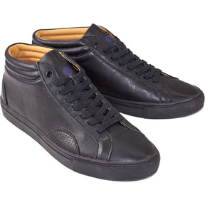YMC Black Leather Trainers