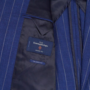 Ermenegildo Zegna Blue Pinstripe Tailored Fit Suit