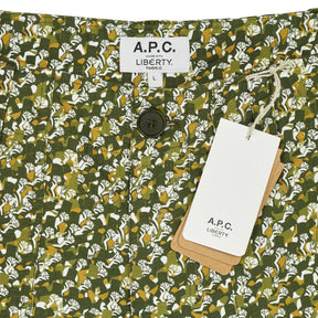 A.P.C. Khaki Floral Print Barry Shorts