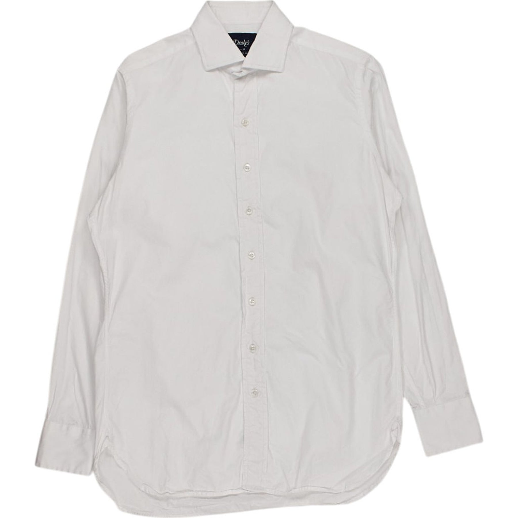 Drake's White Cotton Shirt 15