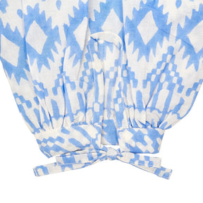 Pink City Prints Blue Floral Blouse