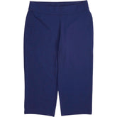 Lands' End Navy Starfish Mid Rise Pull-On Crop Pants