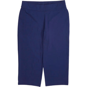 Lands' End Navy Starfish Mid Rise Pull-On Crop Pants