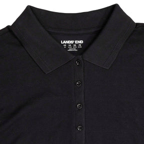 Lands' End Black Polo Shirt