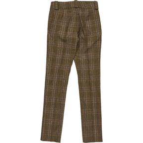 Chrysalis Olive Check Wool Trousers