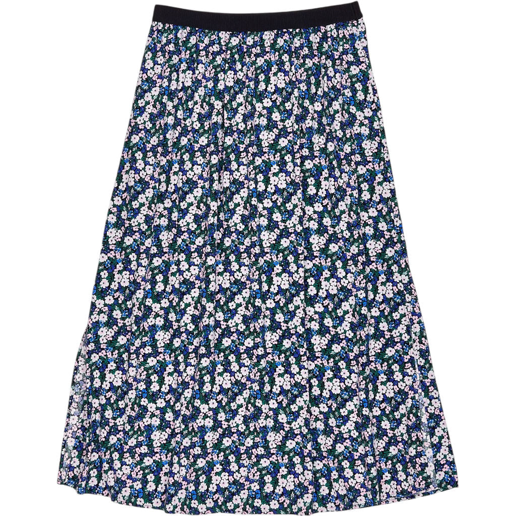 Hush Black Pink Pop Floral Moana Midi Skirt
