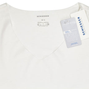 Schiesser White V-Neck T-Shirt