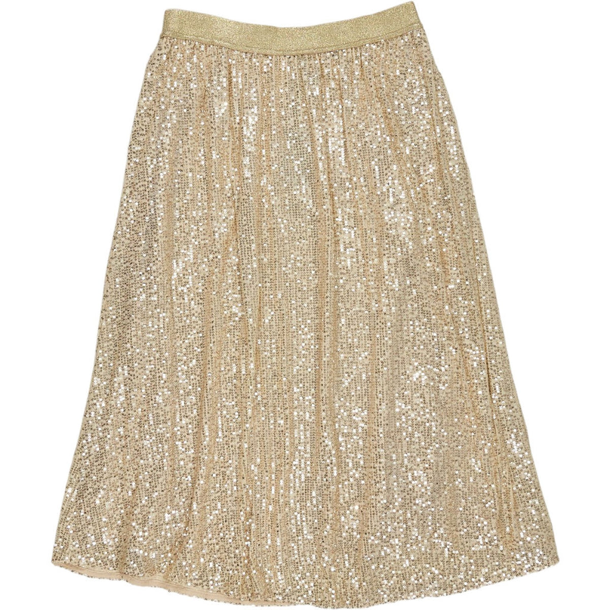 WYSE Champagne Sienna Sequin Skirt