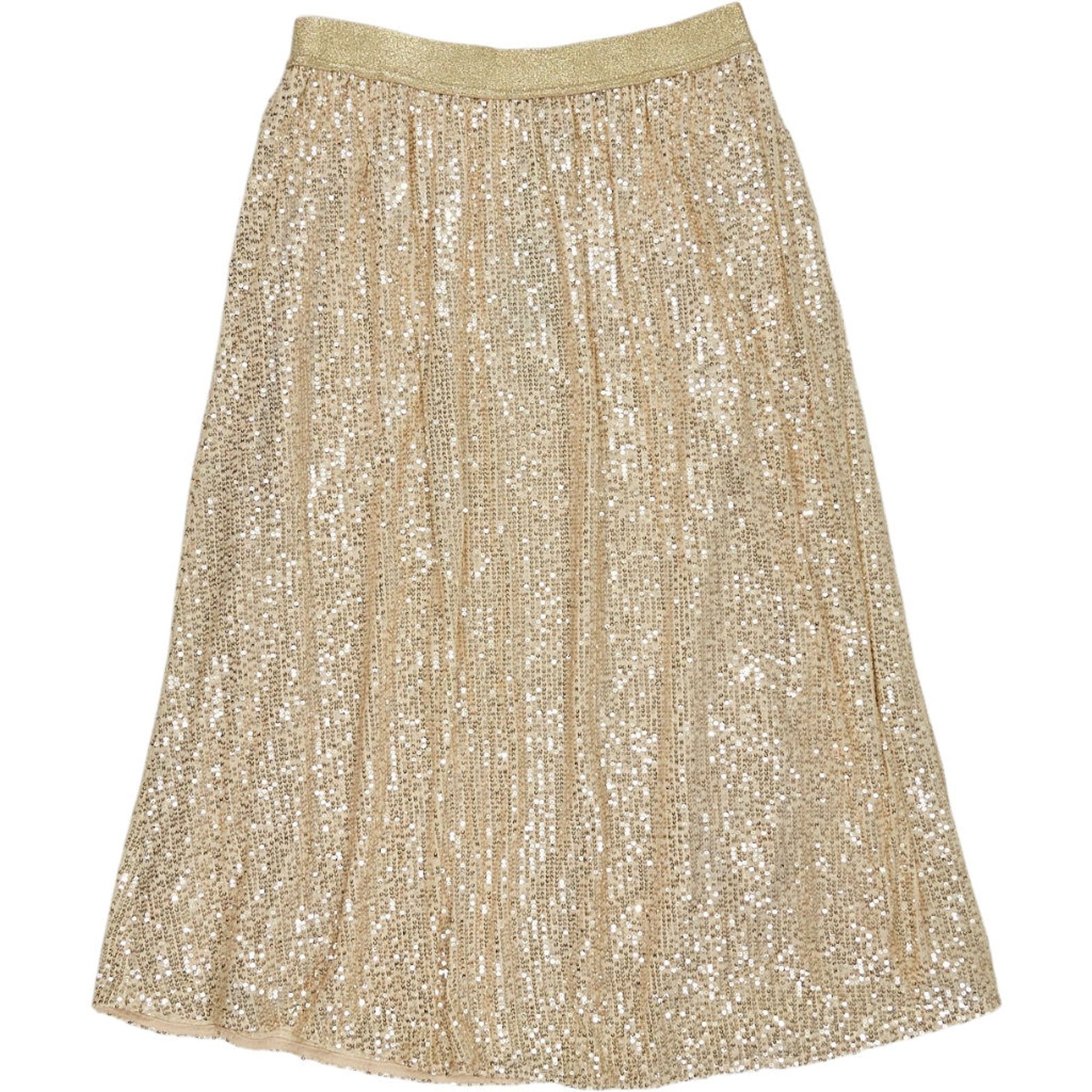 WYSE Champagne Sienna Sequin Skirt