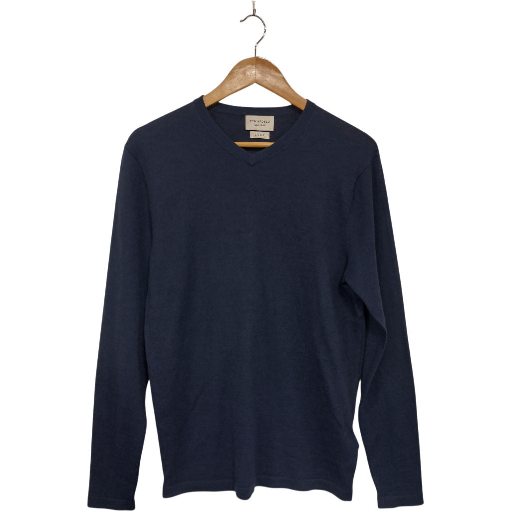 Fisk of Oslo Blue Wool Acrylic Jumper