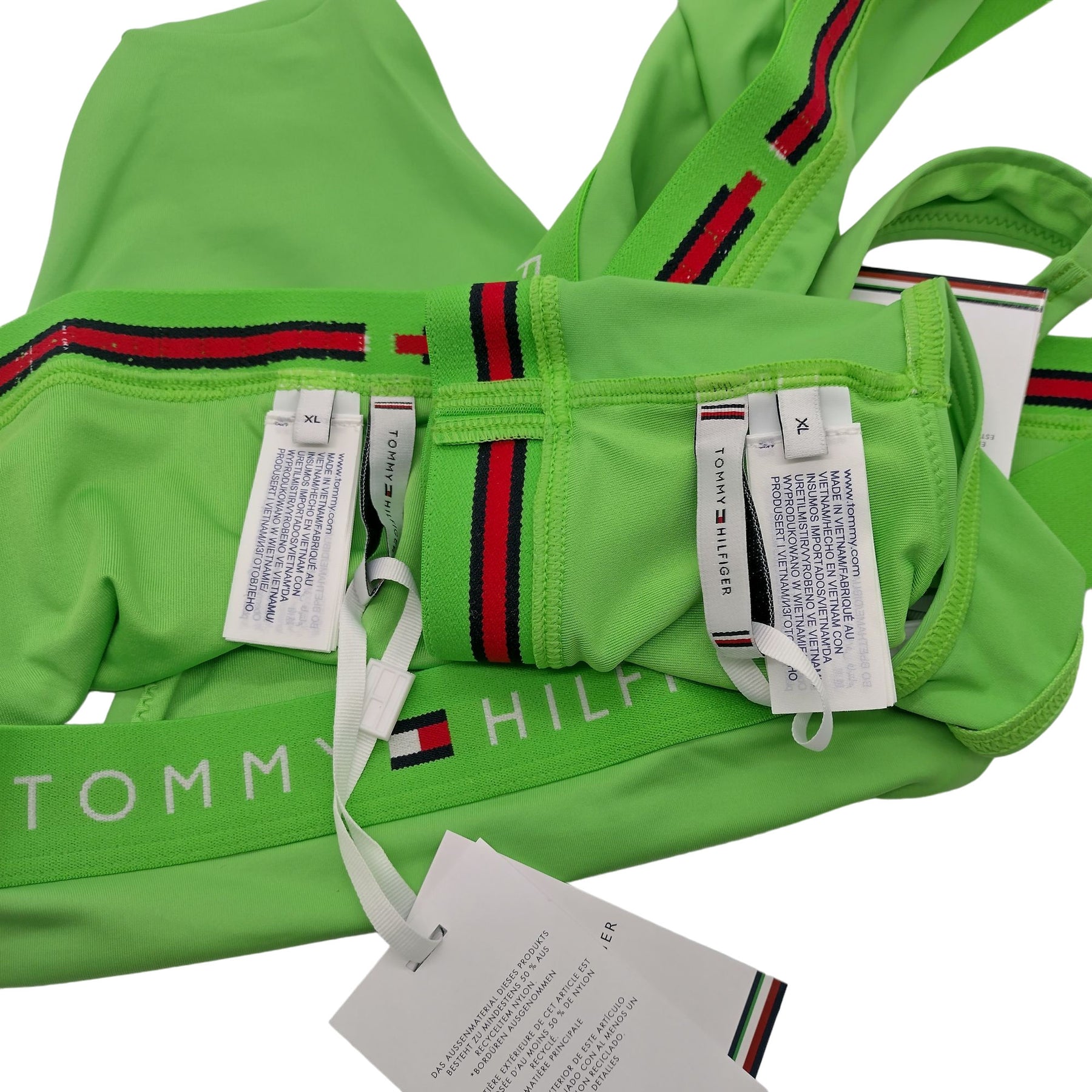 Tommy Hilfiger Green Polyamide Elastane Swimsuit