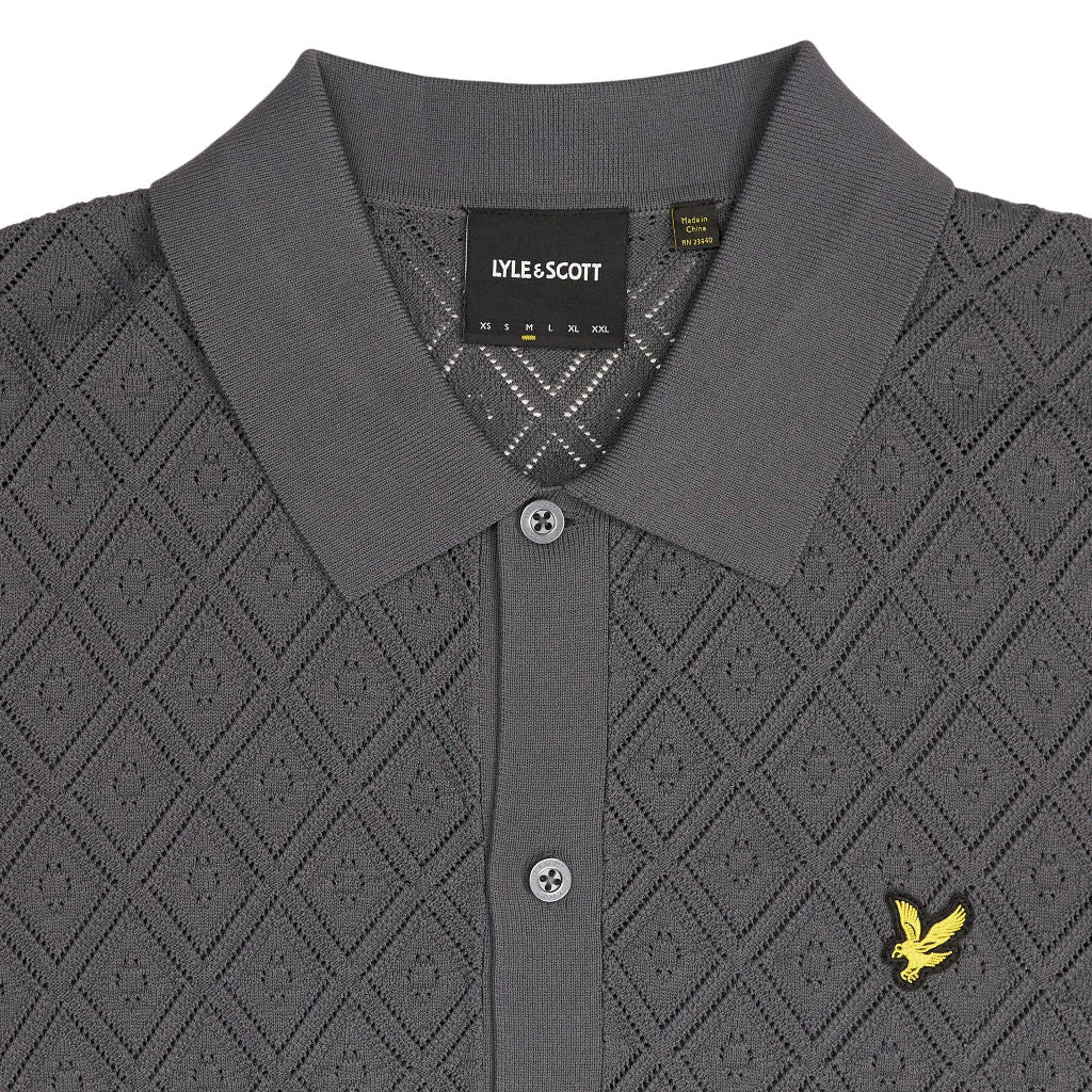 Lyle & Scott Grey Short Sleeve Polo Shirt