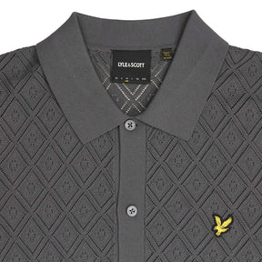 Lyle & Scott Grey Short Sleeve Polo Shirt