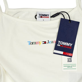 Tommy Jeans White Spaghetti Strap Top
