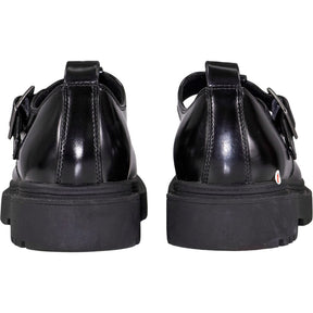 Pull & Bear Black Chunky Buckle Shoes