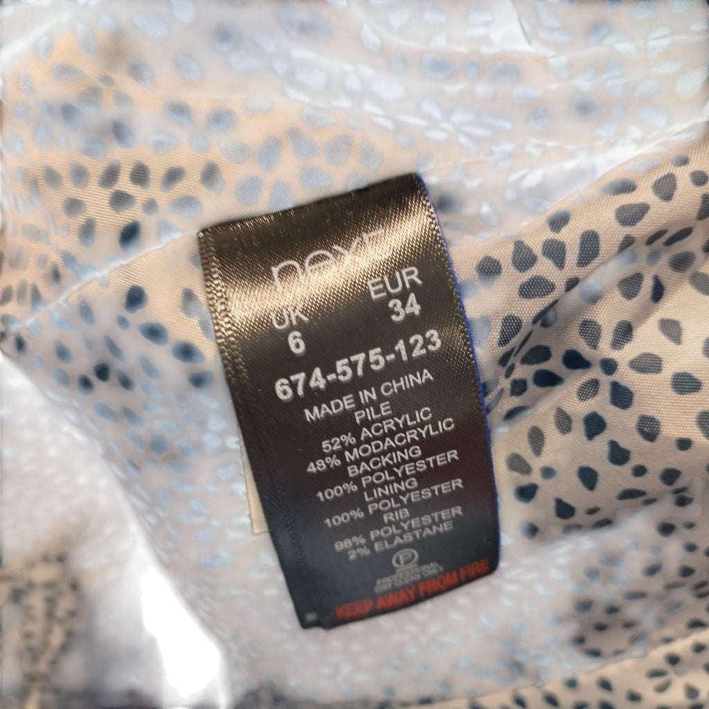Next Blue Faux Fur Jacket