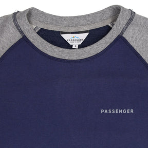 Passenger Blue Grey Raglan Sweatshirt