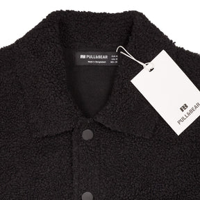 Pull&Bear Black Sherpa Jacket