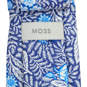 Moss Blue Floral Pattern Tie Bundle x 3