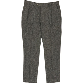 Moss Khaki Tweed Slim Fit Trousers