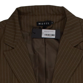 Motel Brown Pinstripe Marva Blazer
