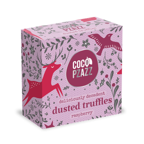 Christmas Raspberry Dusted Truffles