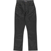 Wyse Bottle Green Audrey Coated Jeans