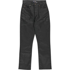 Wyse Bottle Green Audrey Coated Jeans