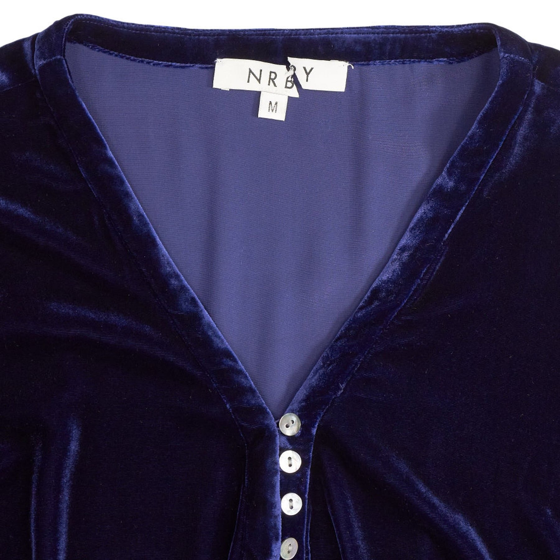 NRBY Blue Velvet Blouse