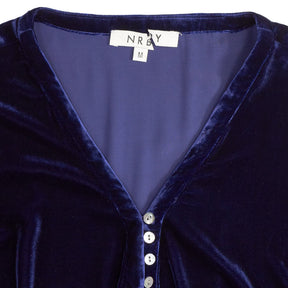 NRBY Blue Velvet Blouse