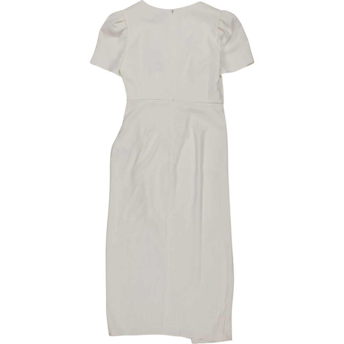 Self-Portrait White Crepe Midi Dress