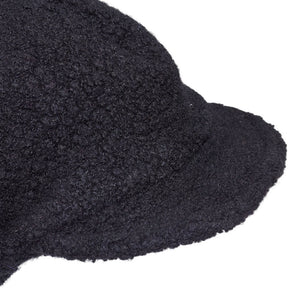 Cable Black Boucle Hat