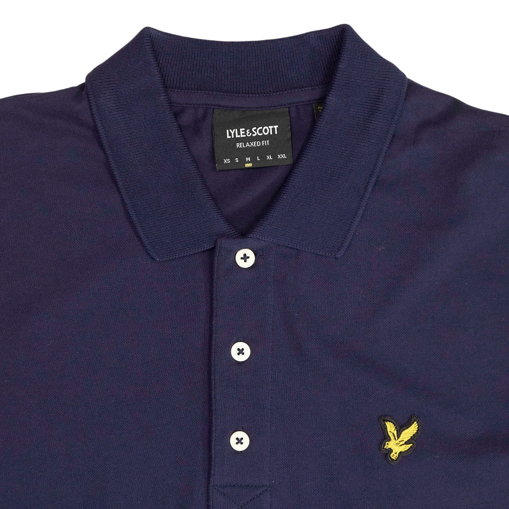 Lyle & Scott Navy Relaxed Fit Polo Shirt