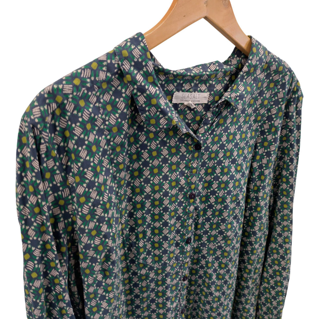 Seasalt Green Shore Muse Shirt Organic Cotton
