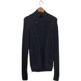 Lee Cooper Navy Blue Cable Knit Jumper