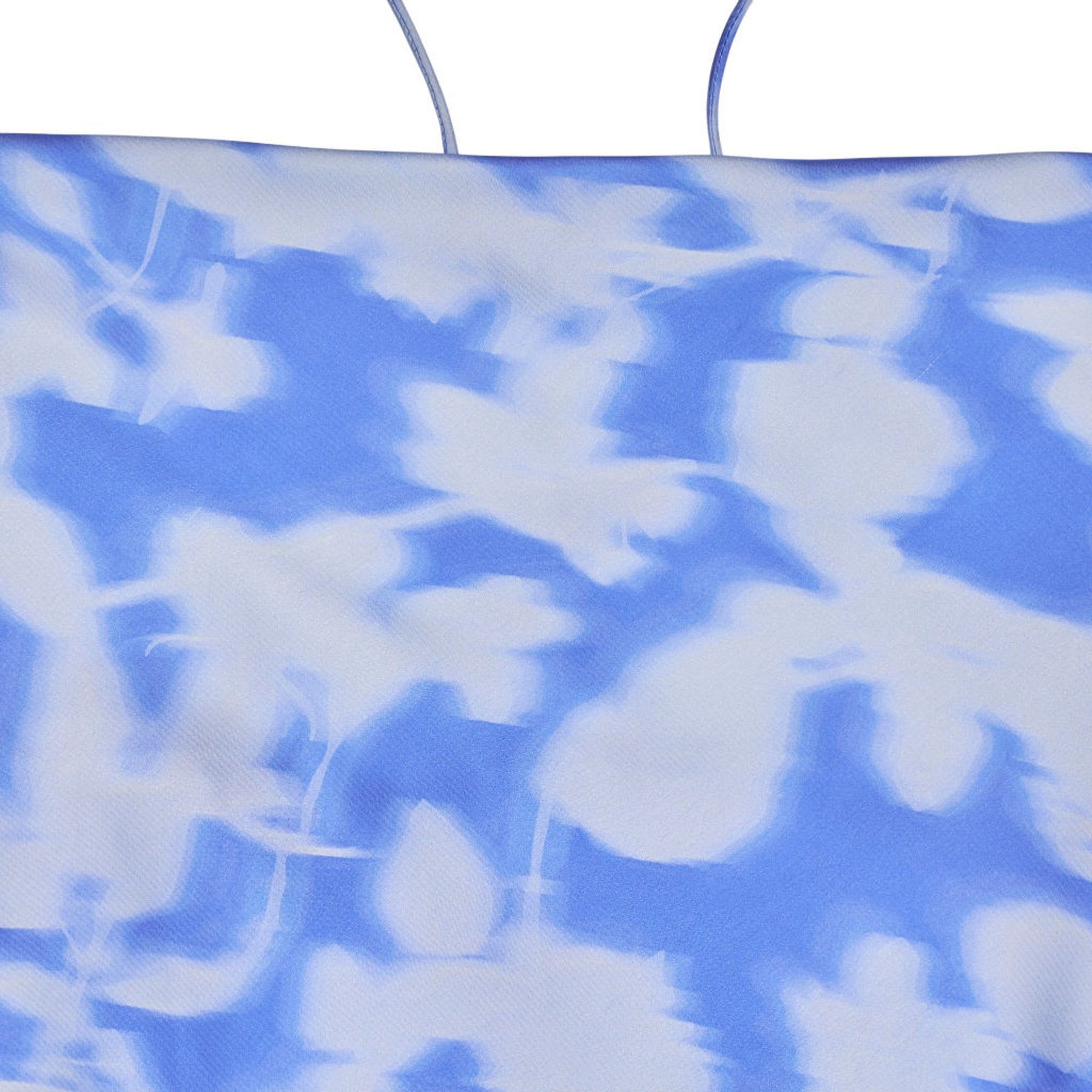 OMNES Blue River Blurred Floral Dress