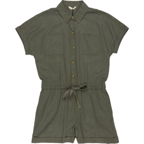 Hush Olive Utility Playsuit